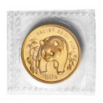1986 Chinese Gold Panda Coin 1/2 oz