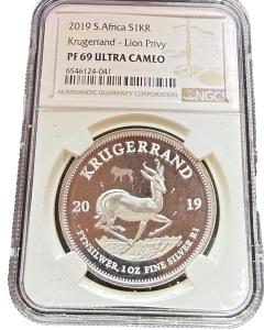 2019 South African Krugerrand Lion Privy Coin