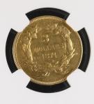 1874 $3 Indian Princess Head Gold Coin
