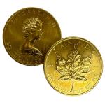 1 oz Canadian Gold Maple Leaf Coin - Random Year