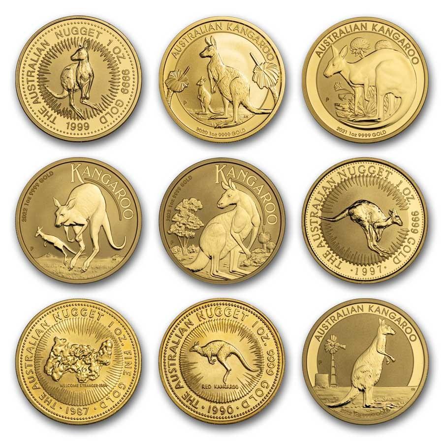 1 oz Australia Gold Kangaroo Coin - Random Year