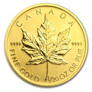 2005 Canada 1/20 oz Gold Maple Leaf Coin