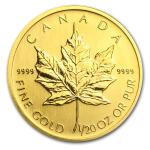 2005 Canada 1/20 oz Gold Maple Leaf Coin