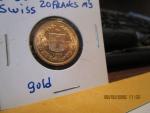 1886 Swiss 20 Franc Gold Coin
