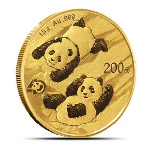 2022 China Panda Gold Coin - 15 Grams
