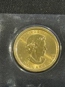 Canada Gold Maple Leaf 1/4 oz Coin .9999 Fine