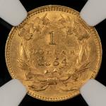 1854 Indian Princess Head Gold Dollar - Type 2
