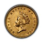1854 Indian Princess Head Gold Dollar - Type 2