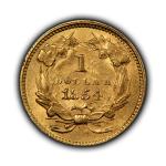 1854 Indian Princess Head Gold Dollar - Type 2