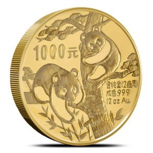 1988 Chinese Gold Panda Coin - 12 oz Proof