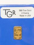 2 Gram Texas Gold Reserve 999 Fine Ingot