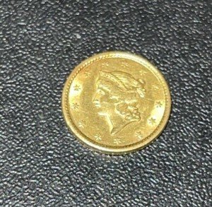1851 Liberty Head $1 Gold Coin