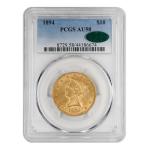 1894 Gold Liberty Head $10 Coin PCGS AU-58