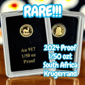 2024 South Africa Krugerrand 1/50 oz Gold Coin