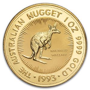 1993 Australia 1 oz Gold Kangaroo Coin