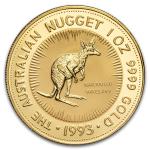 1993 Australia 1 oz Gold Kangaroo Coin