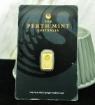 Perth Mint 1 Gram 99.99% Fine Gold Bar