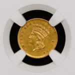 1856 $1 Indian Princess Head Gold Dollar