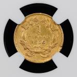 1856 $1 Indian Princess Head Gold Dollar