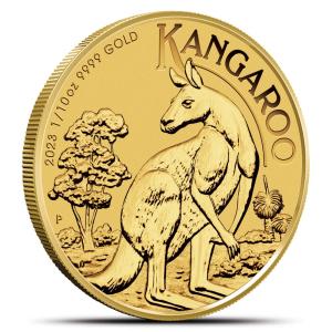 2023 1/10 oz Australian Gold Kangaroo Coin