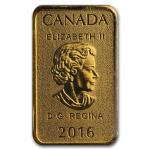 2016 Canada 1/10 oz Gold $25 5-Bar Collection