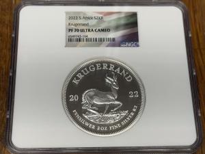 2022 South Africa Silver Krugerrand NGC PF 70