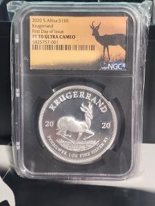 2020 South Africa Krugerrand First Day of Issue