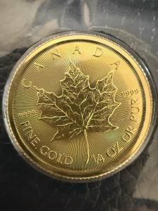 2017 Canadian 1/4 oz Gold Maple Leaf Coin