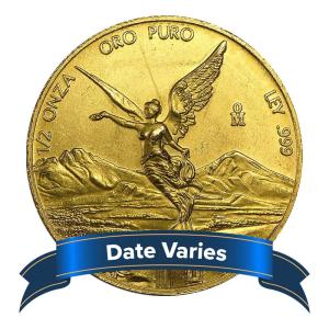 Mexican Gold Libertad 1/2 oz Coin