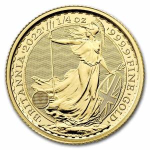2022 Great Britain 1/4 oz Gold Britannia Coin