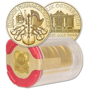 2026 Austria Gold Philharmonic 1/10 oz Roll of 20
