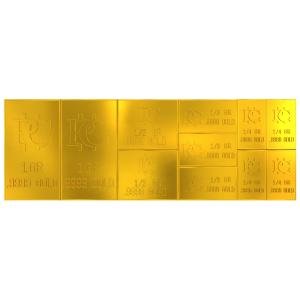 11-Piece Snap Apart .9999 Pure Gold Bar