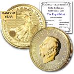 1/10 Oz British Gold Britannia Coin (Random Year)