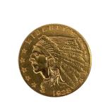 1928 Indian Head $2.50 Gold Quarter Eagle Coin