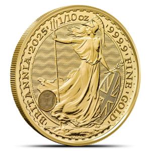 2025 1/10 oz British Gold Britannia Coin
