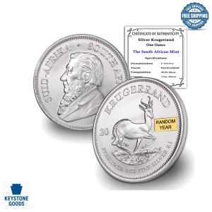 1oz Silver Krugerrand Coin with Certificate
