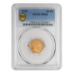 1915 Gold Indian Quarter Eagle PCGS MS-62