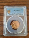 1914 $5 Indian Gold Coin MS62 Grade