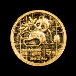 1989 China 5 Yuan 1/20 oz Gold Panda Coin