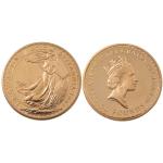 1987 U.K. Britannia Gold 4 Coin Set