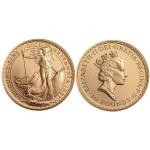 1987 U.K. Britannia Gold 4 Coin Set