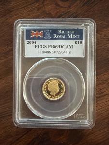 2004 Gold Proof Britannia £10 Coin PCGS PR69