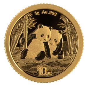 2026 China 1g Gold Panda Coin 10 Yuan