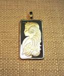 Suisse Gold Clad Bar Ingot Pendant