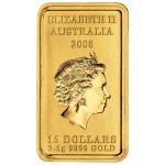 2008 Australia Kangaroo Dreaming $15 Gold Ingot