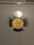 1853 Liberty Head $1 Gold Coin AU55 Certified