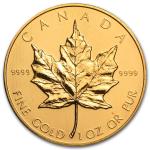 1988 Canada 1 oz Gold Maple Leaf Coin