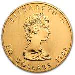 1988 Canada 1 oz Gold Maple Leaf Coin