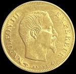 1860 A France 10 Francs Napoleon III Gold Coin