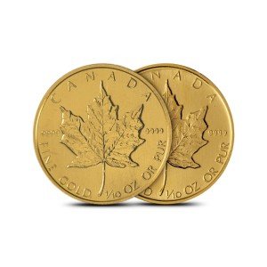 1/10 oz Canadian Gold Maple Leaf Coin